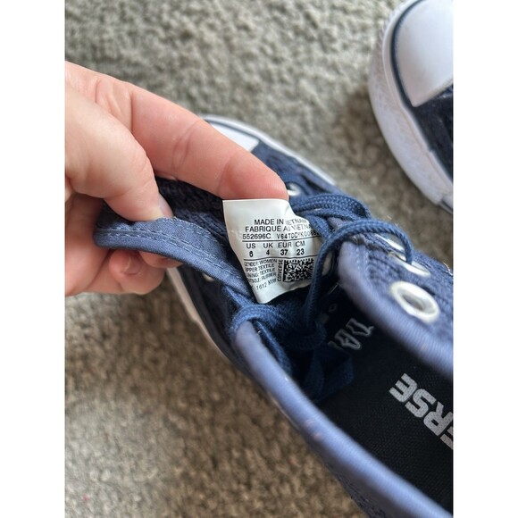 Converse Chuck Taylor All*Star Lux Hidden Wedge Heel Mid Top Blue 6 552696C - Picture 8 of 8